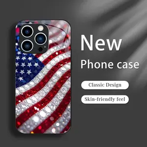Patriotic American Flag Phone Case compatible with iPhone 16/15/14/13/12/11 and Samsung Galaxy S26/S25/S24/S23/S22, slim protective cover for Independence Day (July 4th) — 975