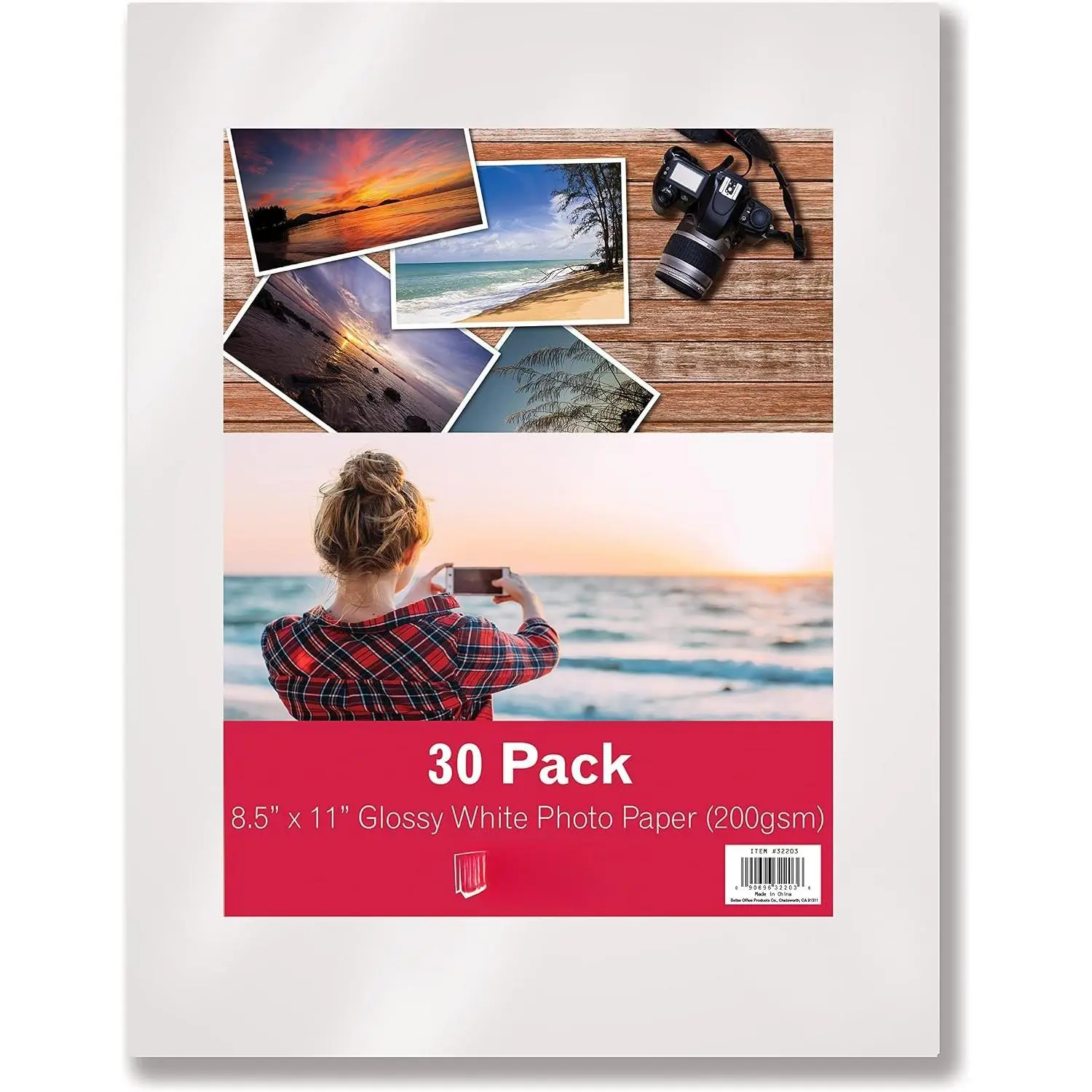Glossy Photo Paper, 8.5 x 11 Inch, 30 Sheets, 200 gsm, Letter Size, 30-Count Pack Glossy Photo Paper, 8.5 x 11 Inch, 30 Sheets, 200 gsm, Letter Size, 30-Count Pack
