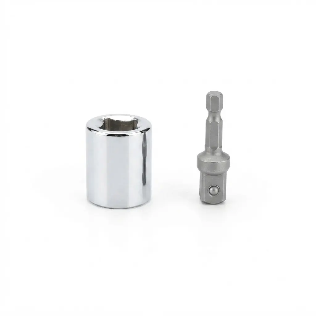 Heavy-duty 1/2-inch drive socket adapter, suitable for scissor jacks, a universal RV maintenance tool, anti-rust power drill adapter with quick release function, Torx Bit Socket