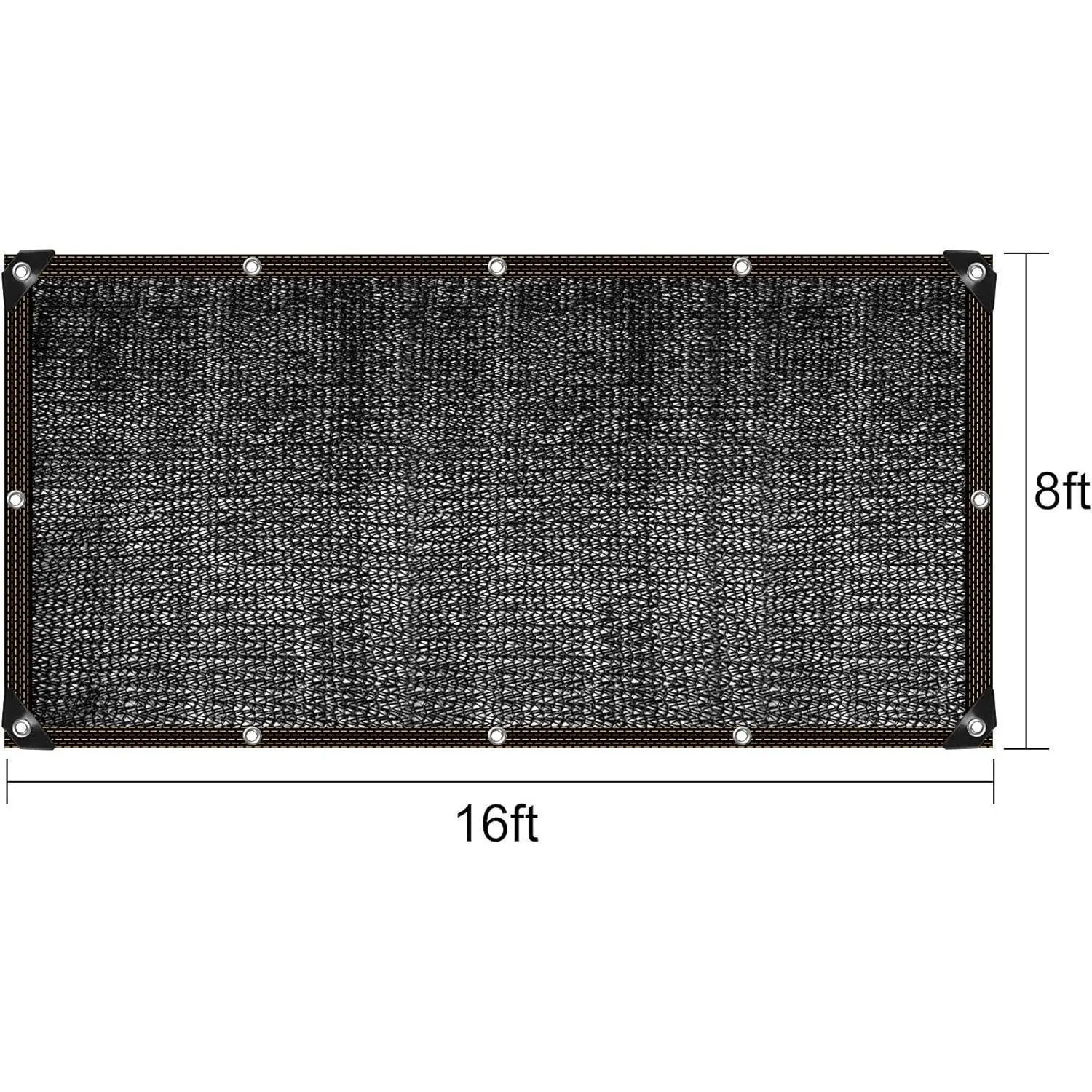 40% Shade Cloth 8ftx16ft Sunblock Shade Net Black Mesh Shade Net for Plant Greenhouse Parking Garden Yard or KennelValentine's Day, gift