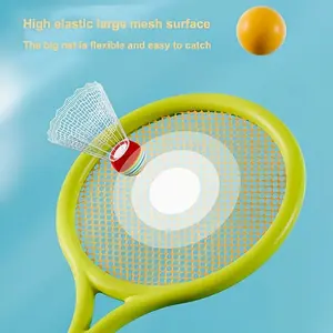 Badminton Racket and Shuttlecock Set, Indoor Outdoor Sports Equipment, Ideal for School Activities, Birthday Parties, Back-To-School Gifts