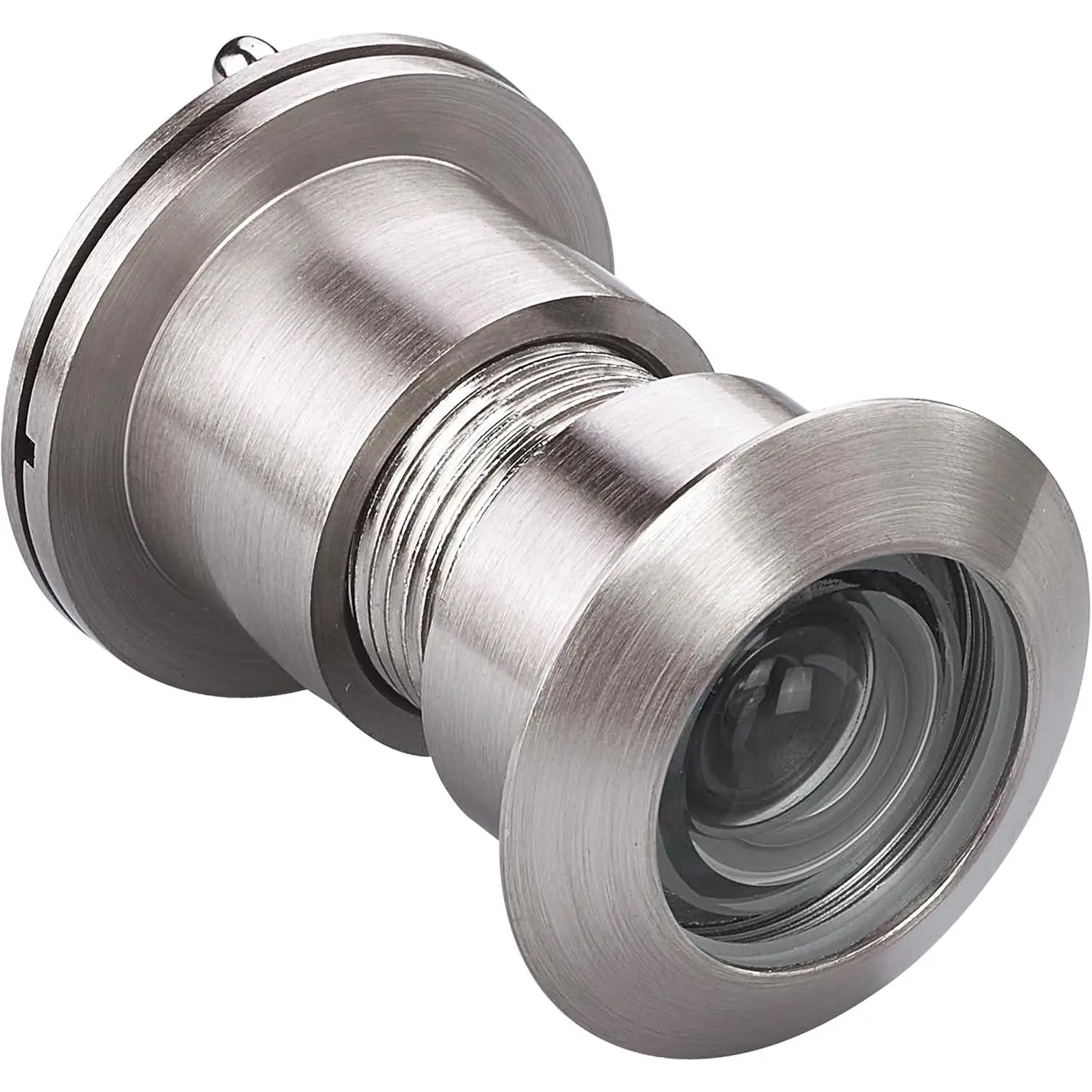 TG3828YG-SN Solid Brass UL Listed 220- Door Viewer Peephole with Heavy Duty  Cover for /5" to 2-1/6" Doors, Satin Nickel Finish