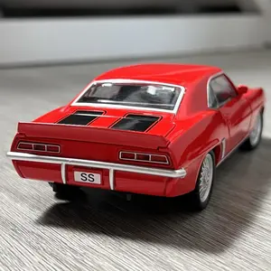 1:32 Chevrolet Camaro SS 350 1969 Super Classic Sports Car Alloy Diecast Model Car Miniature Vehicles High Simulation Ornaments