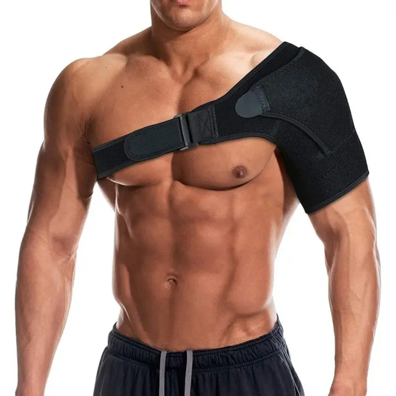 Adjustable Shoulder Brace with Arm Sling, Rotator Cuff Compression Support Sleeve for Pain Relief, Prevents Strains & Dislocation, Universal for Left & Right Shoulder, for Men & Women