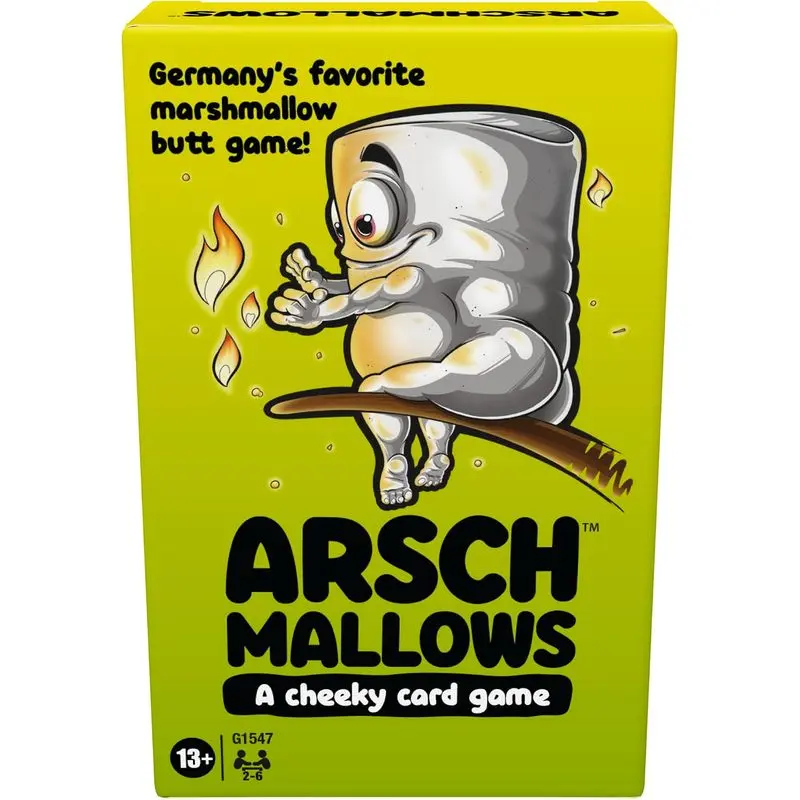 Outdoor sports Hasbro Gaming Arschmallows Game| Marshmallow Butt Game| Fun Party Card Games for Teens, Adults, and Families| 2 to 6 Players| Indoor Summer Activities| Ages 13+ (Amazon Exclusive)