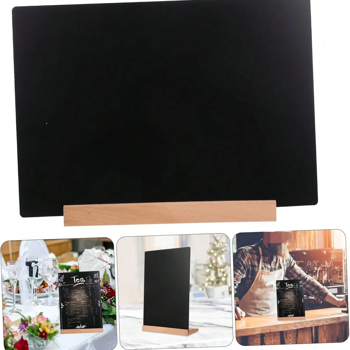 Hand-Drawn Small Blackboard Sign, Multi-Functional Durable Versatile Erasable Compact Menu Display Board, Ideal for Stores, Weddings, and Business Use
