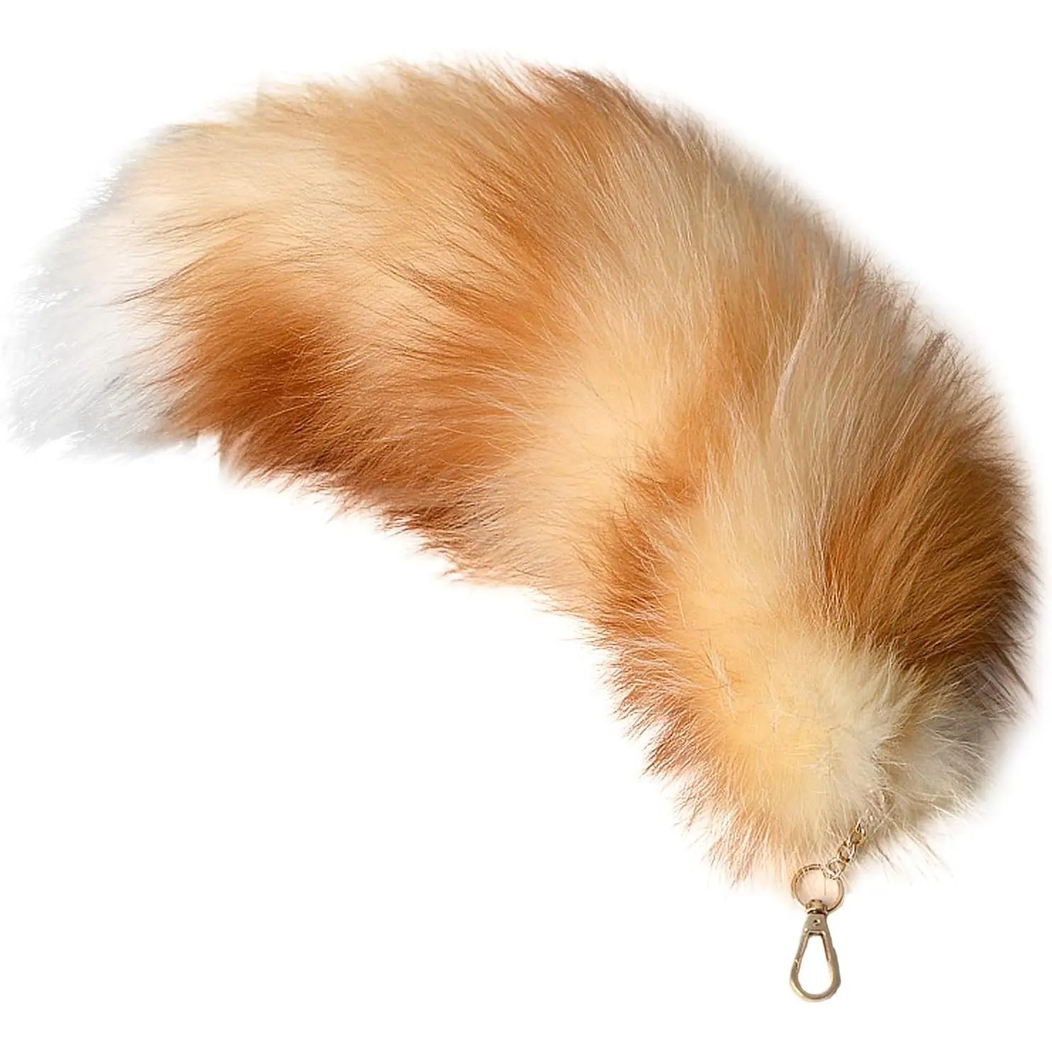 Fluffy Fur Wolf Tail Keychain Black Red Purple Fox Tail Key Chain Cosplay Toy Costume Keyring for Women Girls