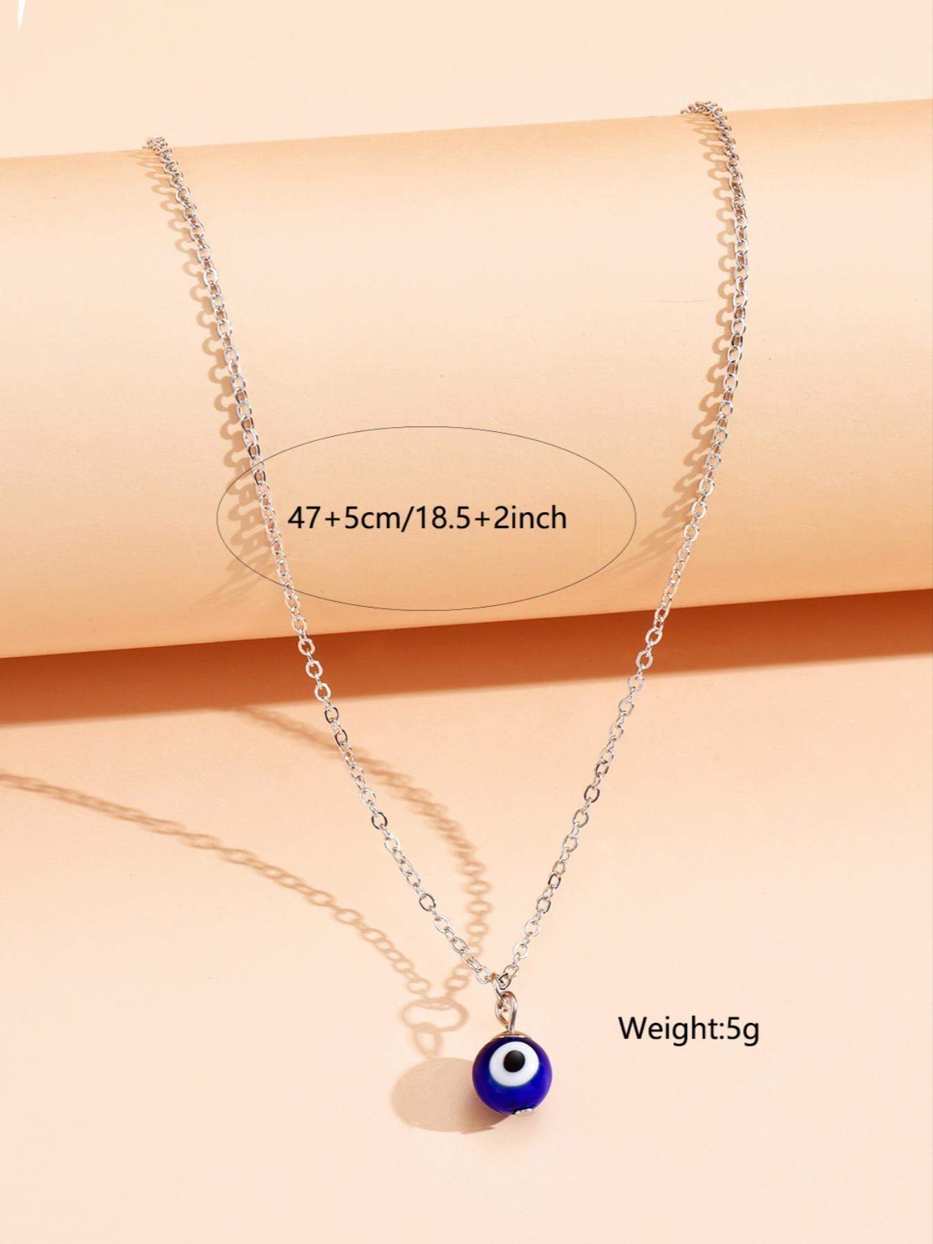 Devil Eye Design Pendant Necklace for Galentine's Party Style, Elegant Fashion Alloy Vintage Jewelry Accessories, Daily Holiday Party Gathering Gifts, Dainty Necklace