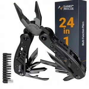 Multifunctional 24-In-1 Stainless Steel Tool Pliers, Professional Survival Camping Hunting Gear, Ideal Gift for Men Dad Husband, Essential Outdoor Tools