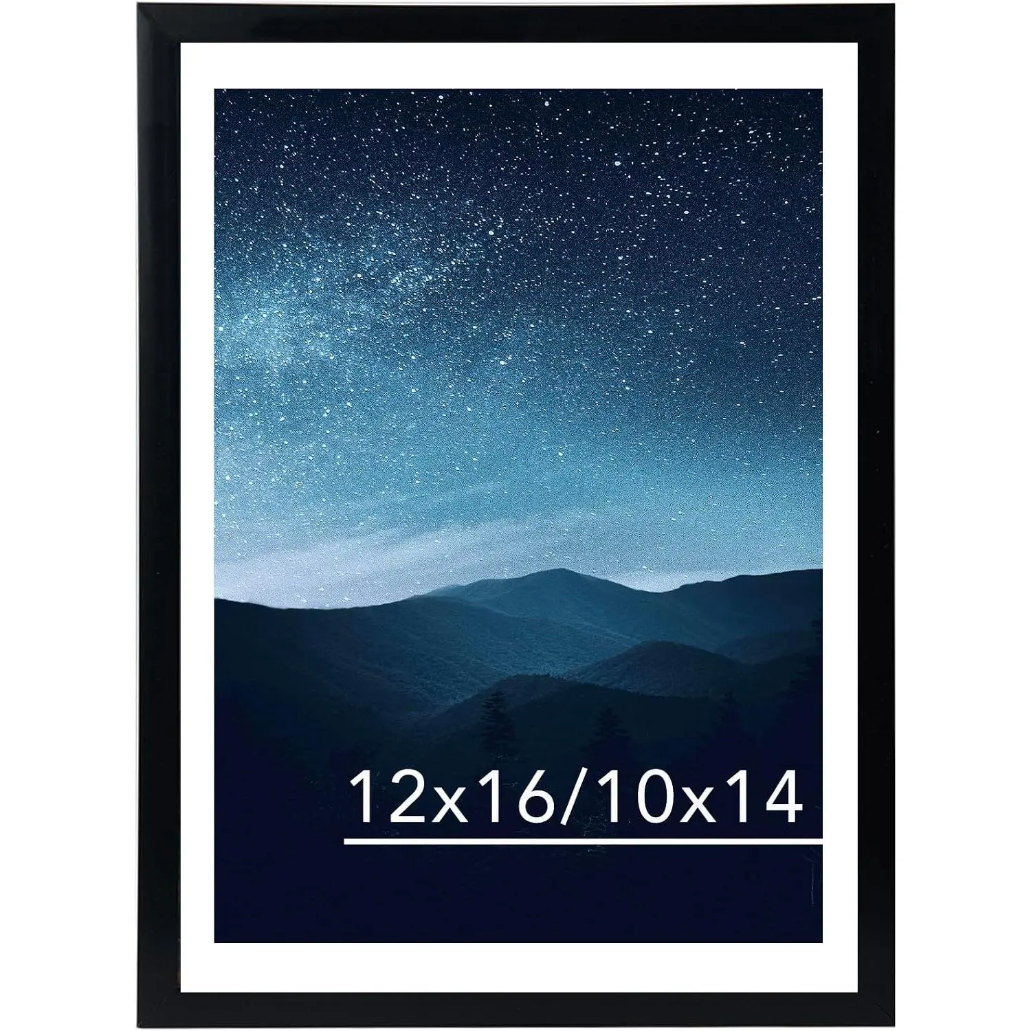 12x16 Black Picture Frame for 30 x 40cm  Painting Art, Display Photo 12 x 16 or 10 x 14 Without Mat, Wall  Large  Painting Frames with Plexiglass