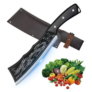 Kitchen Chef knife Handmade dragon slaying knife, chef meat knife bone cutting knife, handmade high carbon steel#DealsForYouDays