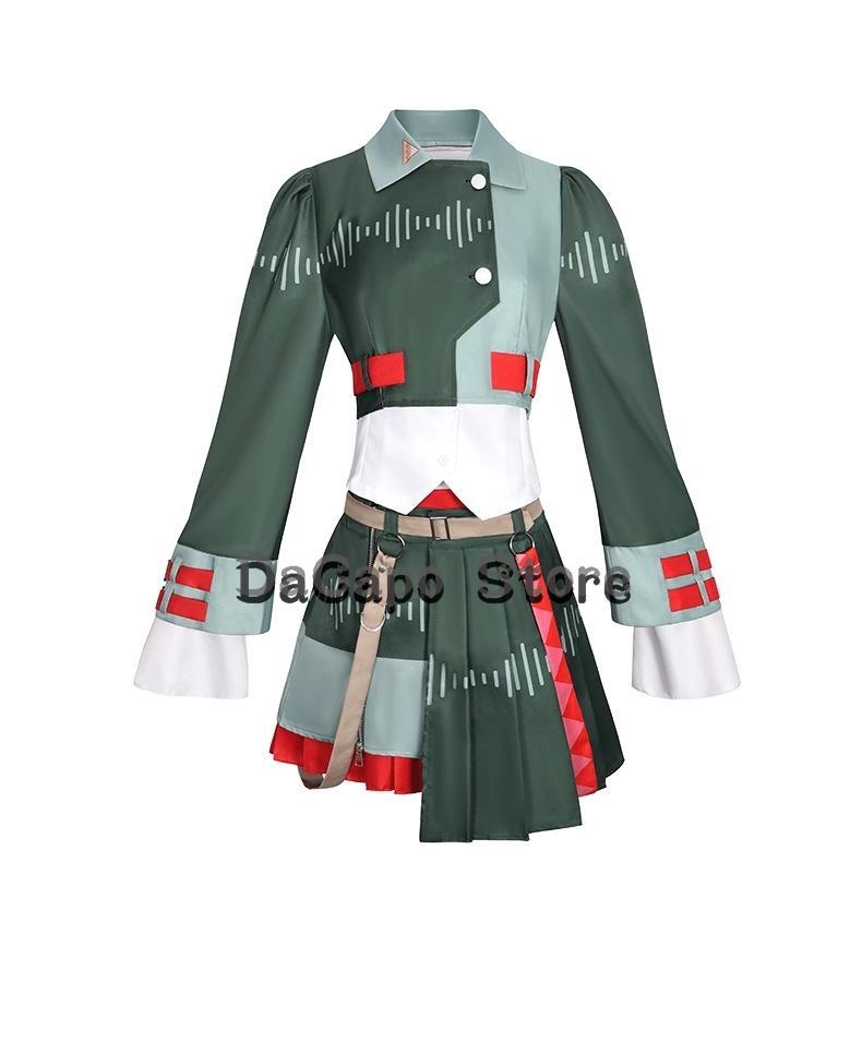 Kasane Teto Cosplay Voicepeakk Uniforms Wig Anime Diva Singer Women Cute Red Ponytail Girls Teto Costume Halloween Stage Outfit