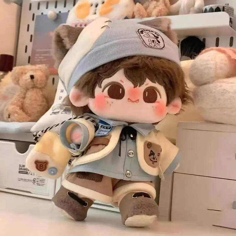 2026 new hot item 20cm Cotton Doll Clothes Cute Cool Style Replaceable Outfit Set Unstyled Stuffed Plush Doll Dress Up Costume