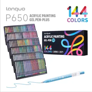 Languo 3D Diary Pen, 36/54/72/90/144 Colors, 1.0mm Fine Tip Gel Ink, Mixable, Vibrant, DIY Crafts, Student Art Supplies, Back-To-School Gift
