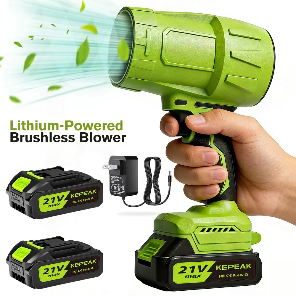 21V Cordless Storm Machine - Handheld Leaf Blower/ Battery/ Charger Power Fan