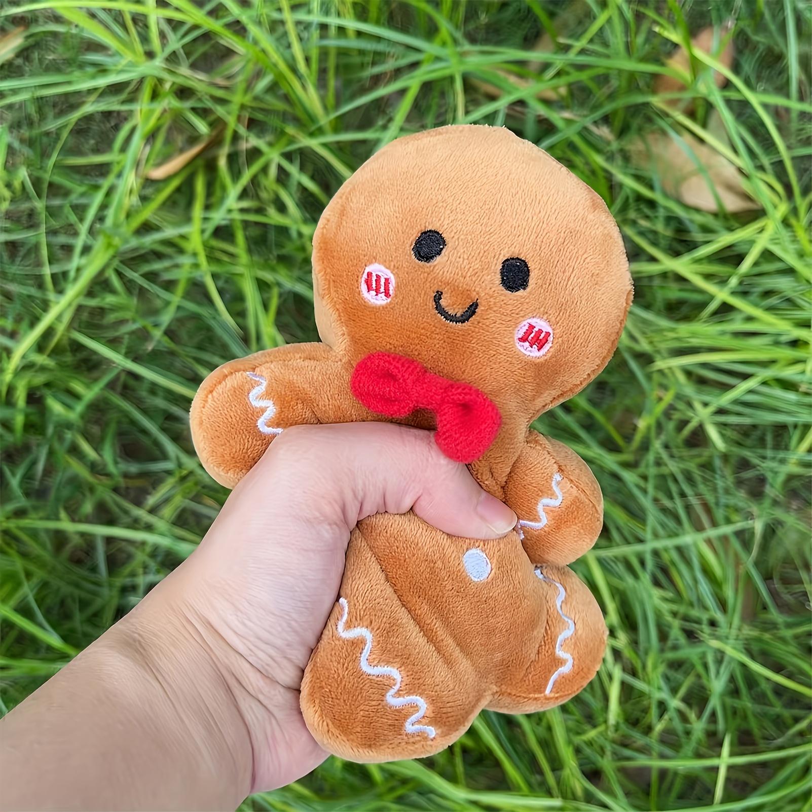 Ultra Soft Gingerbread Man Plush Toy - Cute Christmas Pillow Cushion, Lightweight Holiday Decoration & Perfect Xmas Gift