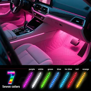 Atmosphere Light, RGB Smart App-Controlled Lights, USB-Powered Car Ambient Lighting, Decorative LED Strip Lights for Car Interior, Car Light Embellishments, Multifunctional Car Led, Car Accessories, Interior Led Vehicle
