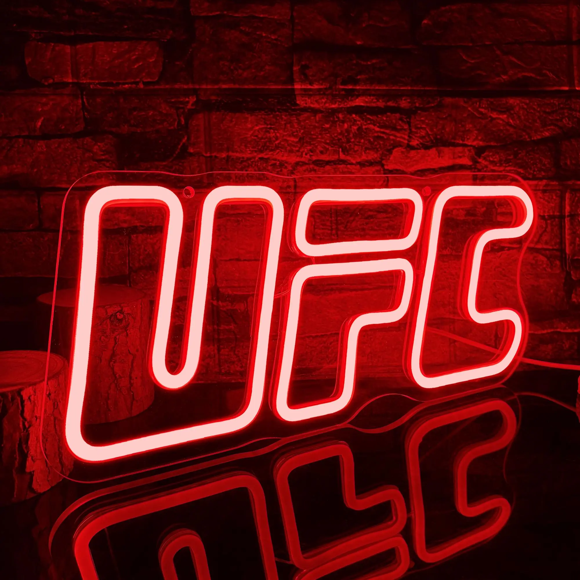 1pc Vibrant Boxing Fighting Sign Neon Sign, USB Powered Dimmable LED Wall Mounted Boxing Gym Wall Decoration, Fighting Room or Competition Ultimate Fighting Championship Wall Hanging Light Decoration, Gift for Fans, LED Neon Signs