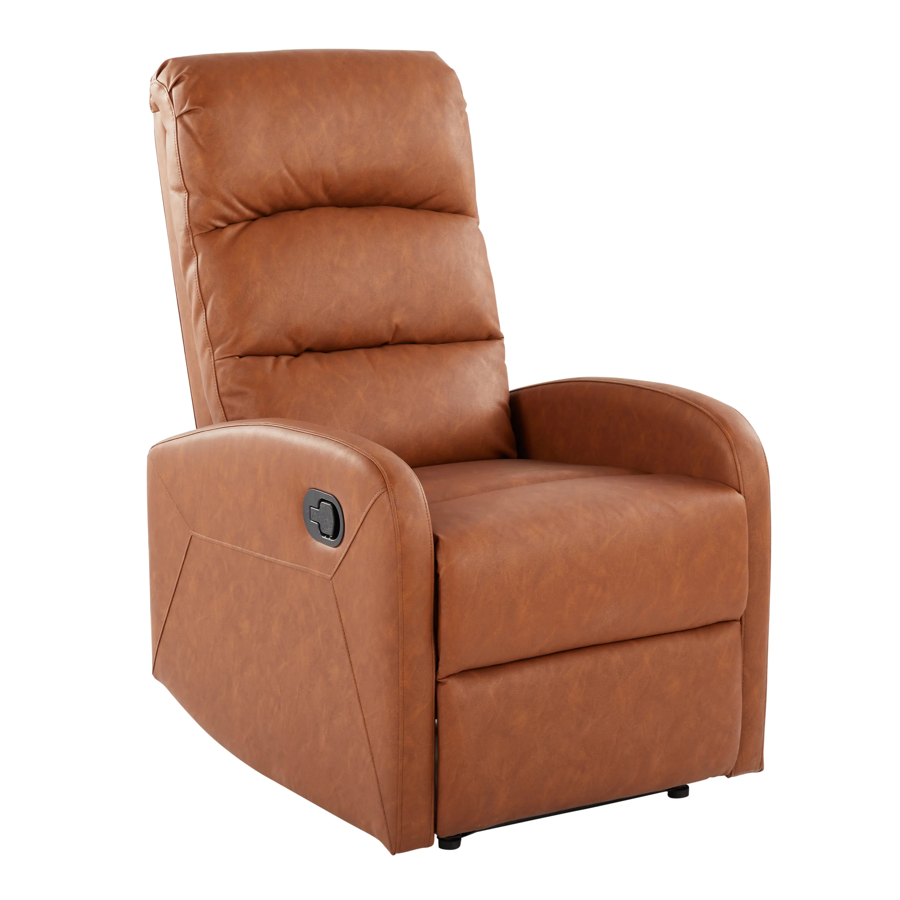 ARCH Contemporary Recliner Chair for Living Room, Camel Faux upholstered Upholstered Lounge Chair with Reclining Function, Modern Accent Seating for Home Theater, Bedroom, Office, Single Seater, 1 Pack, Dining Room Chairs for Kitchen, Dining Room