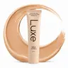 Women's Luxe Color-Matching Cream Concealer & Flawless Foundation - 12-Hour Long Wear, Lightweight, Buildable, Light Coverage, Smooth Blend, Natural Dewy Finish, Radiant Even Skin Tone, Alcohol-Free, Tube Container, Adult All Skin Types Makeup Product