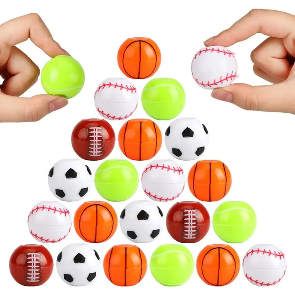 42 Pack Sport Party Favors, Mini Fidget Spinner Sport Ball Toys for Kids Fidget Toys Soccer Baseball for Kids 6-8 8-12 Goodie Bag Stuffers Christmas Birthday Gifts Treasure Box Classroom Prizesfidget toys