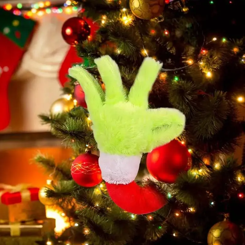 Grinch Doll Green Monster Arm Doll Elf Ornament Christmas Tree Ornament