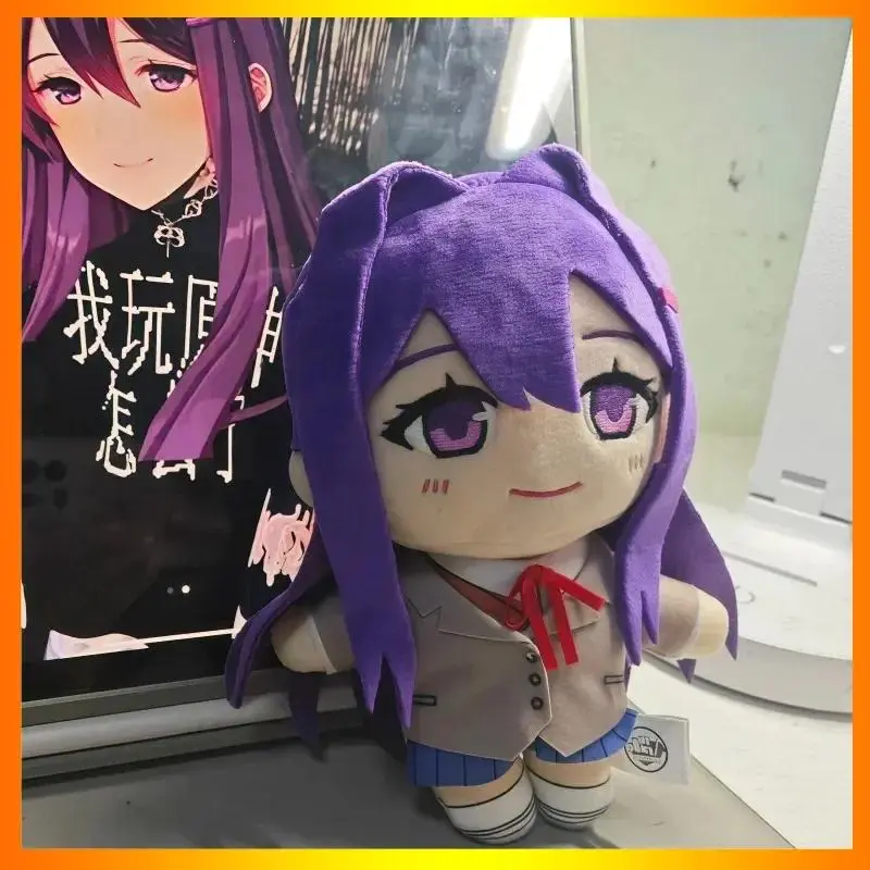 Doki Doki Literature Club Natsuki Yuri Monica Sayori Plush Soft Stuffed Doll Cute Peripheral Keychain Pendant Gift For Fans