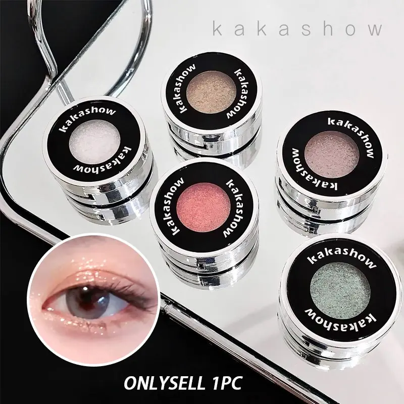 Stellar Single Eyeshadow, Fine Shimmer Eye Glitter Potato Texture, Soft Non-Powdery, Clear Diamond Highlighter, Natural Eye Makeup, Beginner Friendly