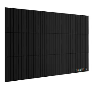 Large Felt Bulletin Board Set 15 Pack Frameless Pin Board for Wall No Drill Vision Board with Magic Stickers Self Healing Photo Display Board Sound Dampening Notice Board for Home Office Dorm Room School Classroom Studio Camel Black Grey