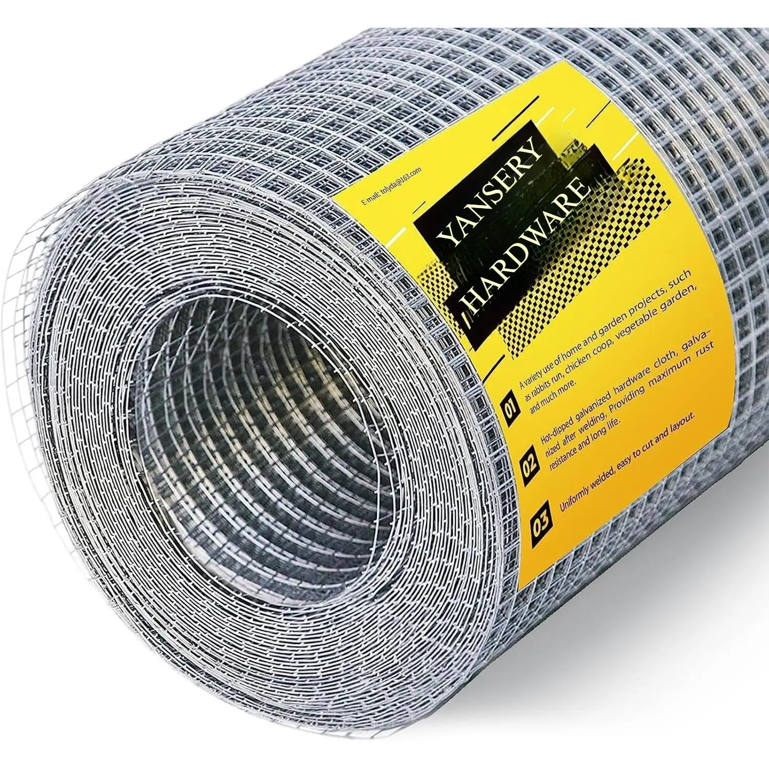 Hardware Cloth 1/4 inch 48 x 100 ft Wire Fencing: Galvanized Welded Garden Fence Roll Square Mesh 23 Gauge Chicken Rabbit Snake Cage Heavy Duty Welding Fencing