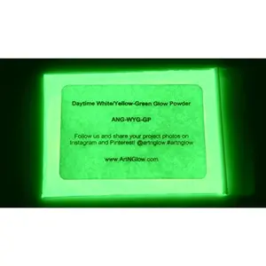 Glow in The Dark Pigment Powder - 30 Grams/1 Ounce - Neutral and Fluorescent Colors for Art Painting, Fine Art, Nail Art Paint, and DIY Crafts - Long Lasting 10+ Color Options - Neutral Green