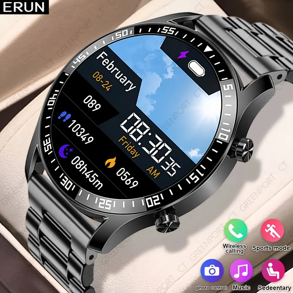 Latest Smartwatch, 180mah, 1.5 Inch Touchscreen, Call Alerts, Multiple Watch Faces, Sports Modes, Weather Forecast, Music Control, Alarm, Sedentary Reminder, Gift for Android and iPhone