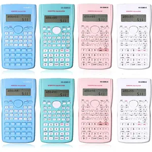 8 count 2 Line LCD Engineering Scientific Calculator Non Graphing Scientific Calculator for Engineering Students Function Calculators for School Financial Business Office, , Blue, Green, White