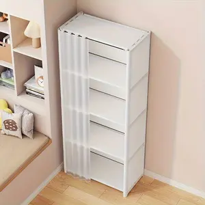 Multi-Functional Easy Install Simple Clothes Storage Cabinet, Clothing Storage Cabinets, Dustproof Bookshelf, Suitable for Office, Classroom, Living Room, Bedroom, Dormitory