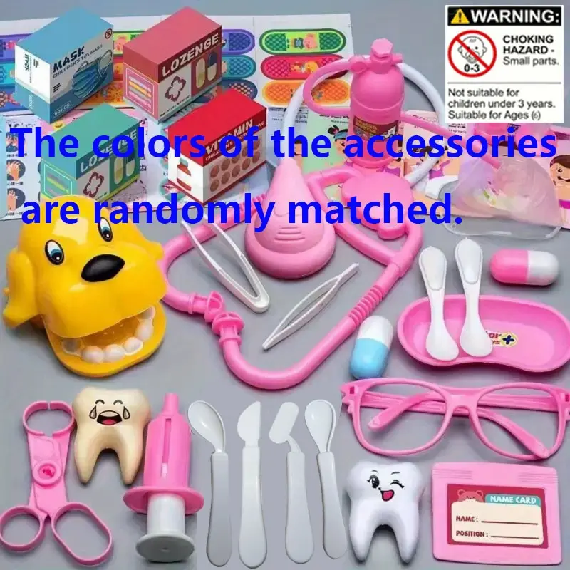 Kids Doctor Toy Set, Realistic Medical Playset with Nurse Role-Playing, Includes Stethoscope & First Aid Kit, Perfect Gift for Children