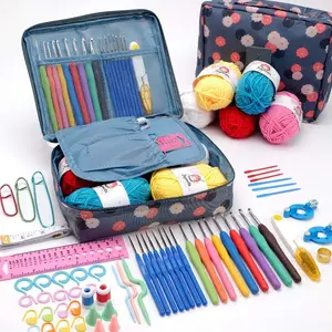 67-Piece Complete Crochet Starter Kit for Adult Beginners—All-in-One Crochet Set Includes Yarn, Ergonomic Crochet Hooks (2–6 mm), Step-by-Step Guide, and Video Tutorials | The Perfect DIY Craft Gift for Women and Teens