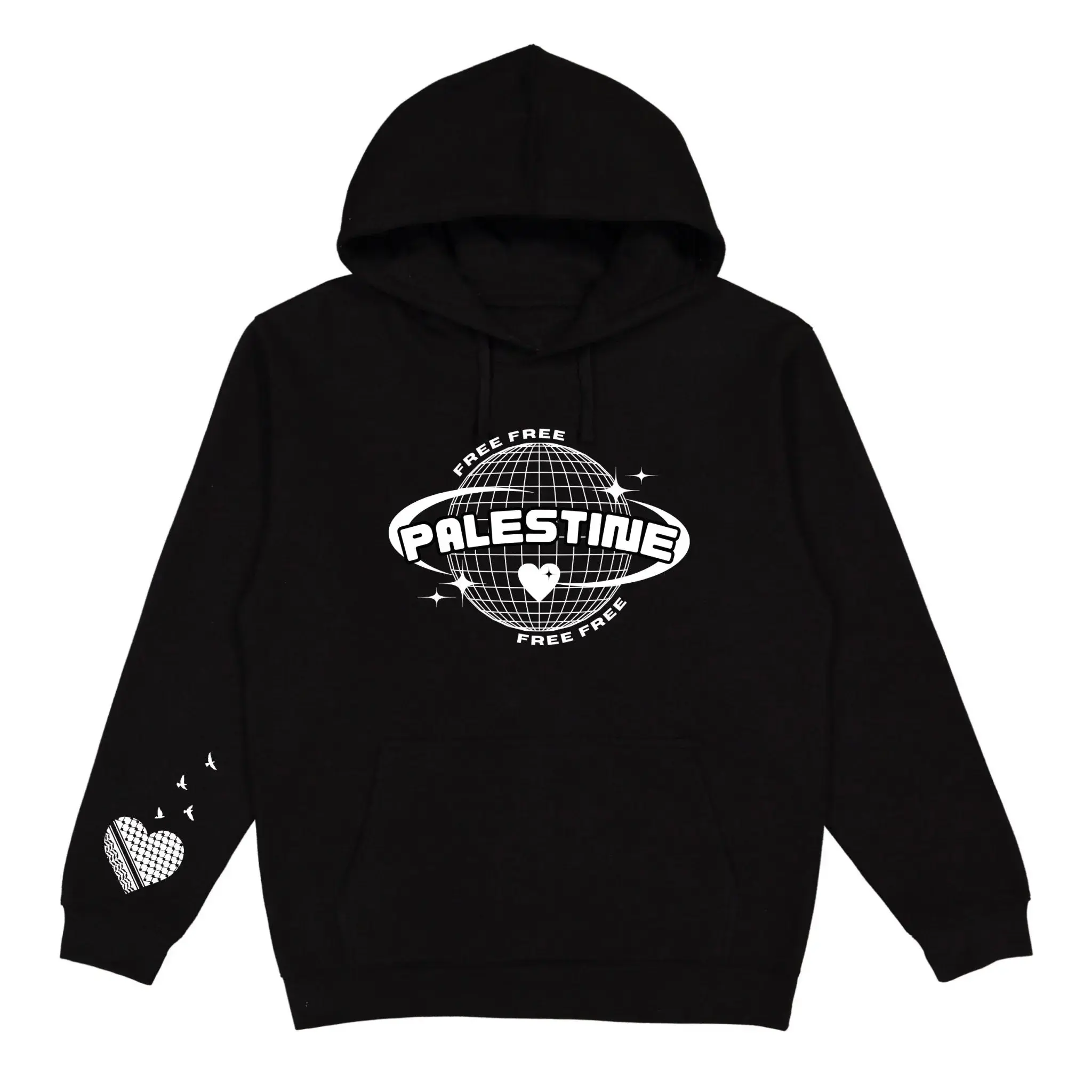 Women's Free Palestine Hoodie - Vibrant Print Sohochic Sweatshirt