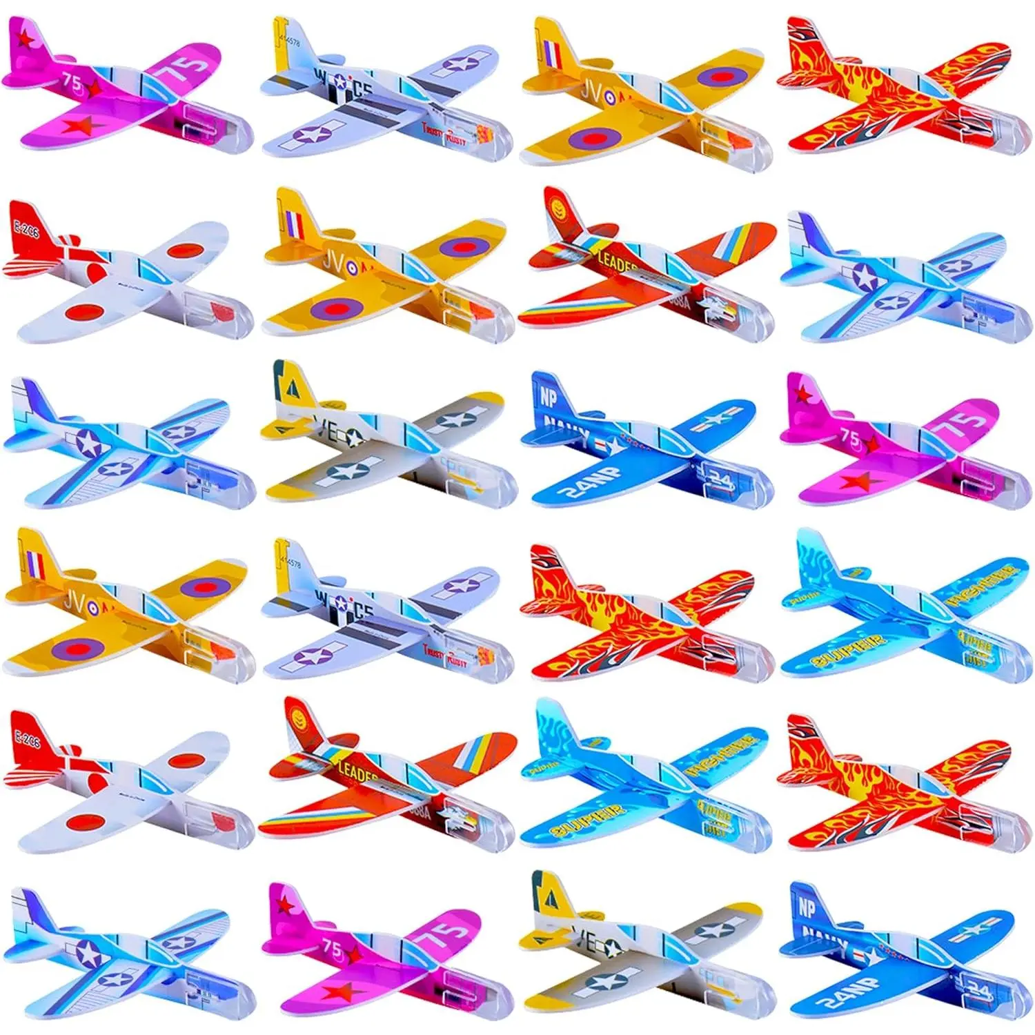 60 PCS Glider Planes Bulk Airplane Gliders Toy for Kids Paper Airplane Toys Set for Birthday Party Favor Goodie Bag Stuffers Classroom Prizes Boys and Girlsfidget toys