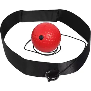 Head-Mounted PU Boxing Reflex Speed Trainer Ball for Hand-Eye Coordination, Sports & Outdoor Fitness Equipment