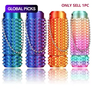 Little Ouchies Pain Fidget Toy, Rotatable Spiky Sensory Fidget Toy for Anxiety Relief, 3D-Printed Grippie Keychain for Focus & Stress Relief, Finger Fidgets
