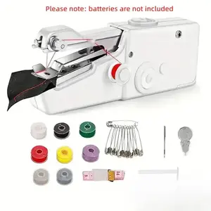 Upgrade Your Sewing Game with This Portable Electric Hand Sewing Machine, Perfect for Beginners and Easy to Use, Compact Design for On-The-Go Sewing