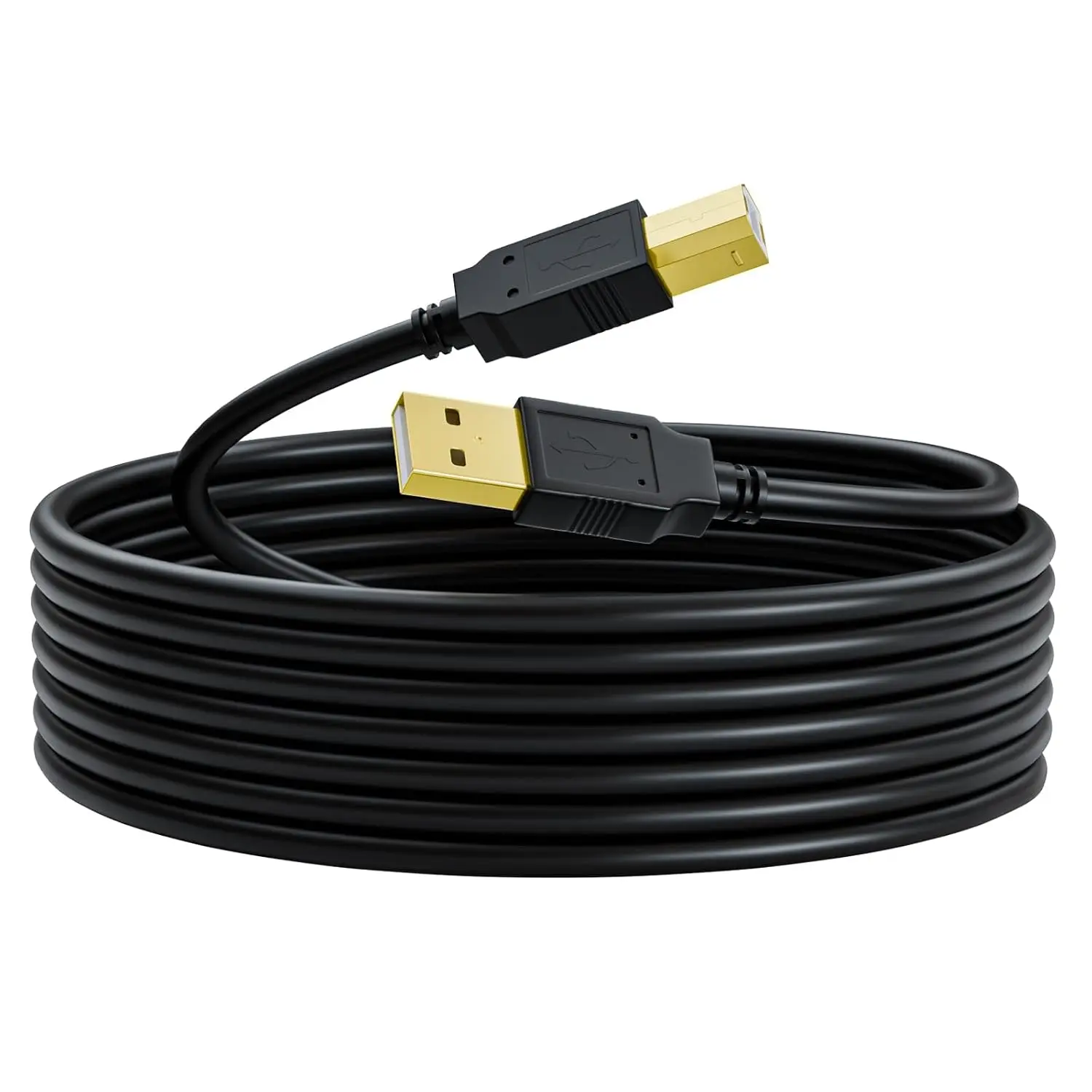 USB Printer  10FT MiDi  Printer Cord USB-B  midi  Type A Male to B Male Scanner Cord High Speed for , , , Epson, Lexmark, Xerox and