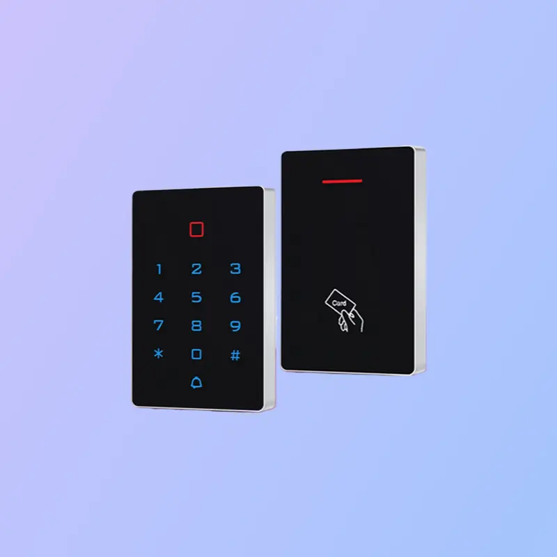 Commercial Complete Access Control Kit, 114×75mm Compact Main Controller, Magnetic Lock, Bolt Lock, Auto Release, Card & Password Unlock for Villa Users’ Glass/Wooden Doors, Wall Mount, Inward Open Installation, Double Doors Compatible, 114X75mm, Resident