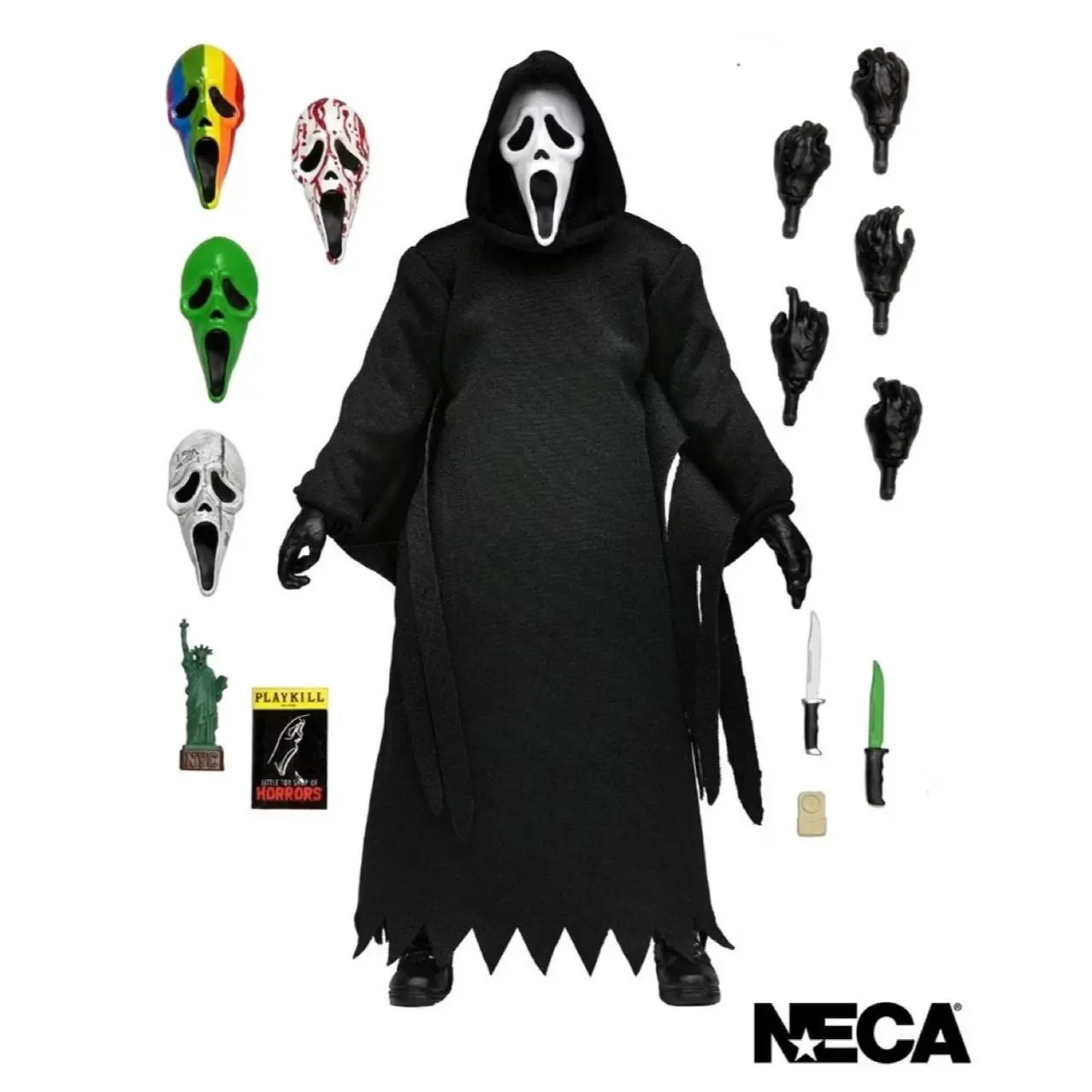 Neca Scream Ghostface Killer Iii Limited Edition Action Figure, Collectible PVC Figure, Collectible Model, Birthday Gift, Party Gift, Halloween Gift