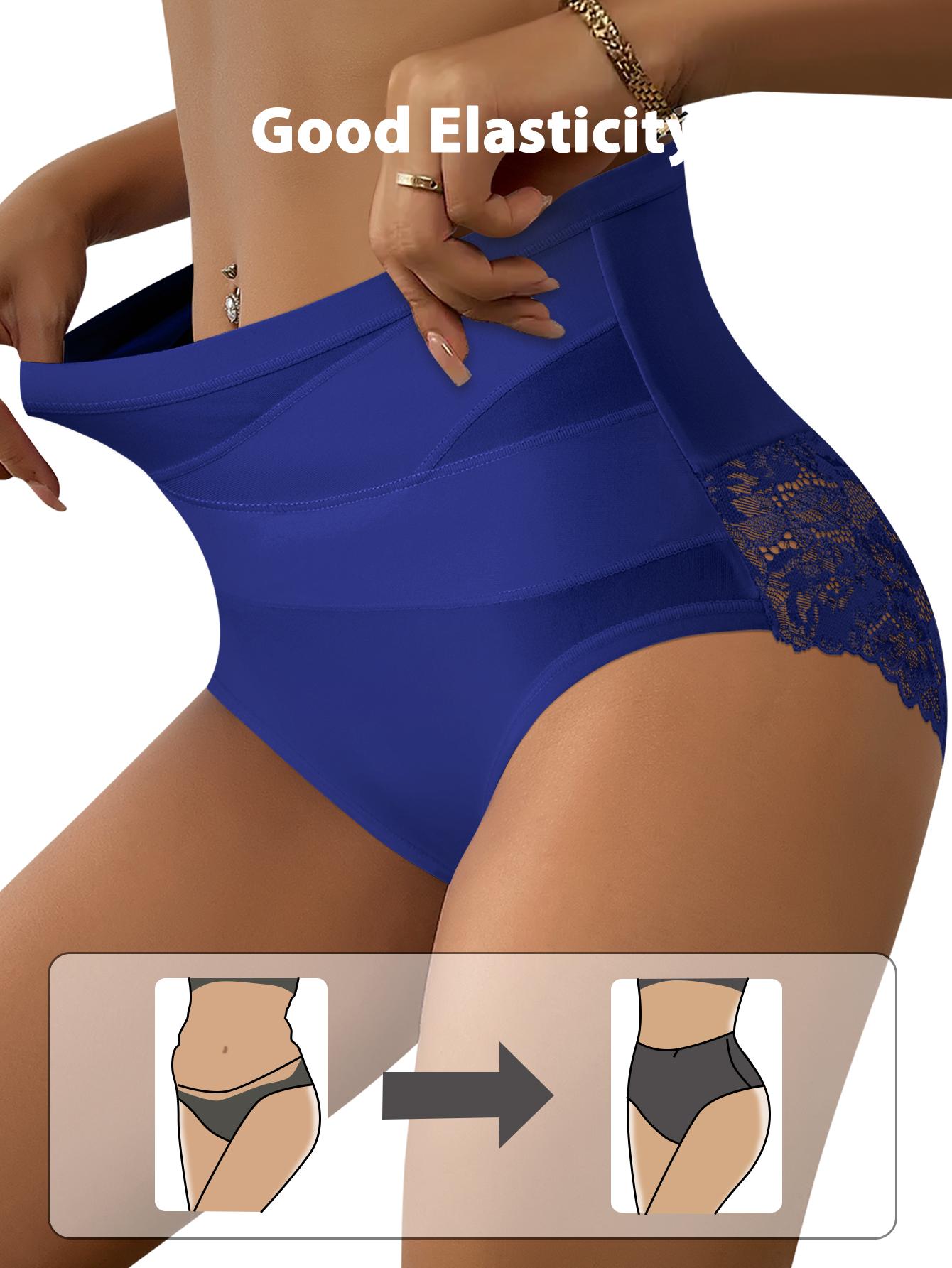 QUASTI 10 PCS Cross Design Skin-Friendly Lace Sexy Women's Underwear, High Waisted Milk Silk Fabric Soft Knicker for Breathable Comfy, Solid Color Panty Female Intimates, Suitable for Daily Wear SpringStatements