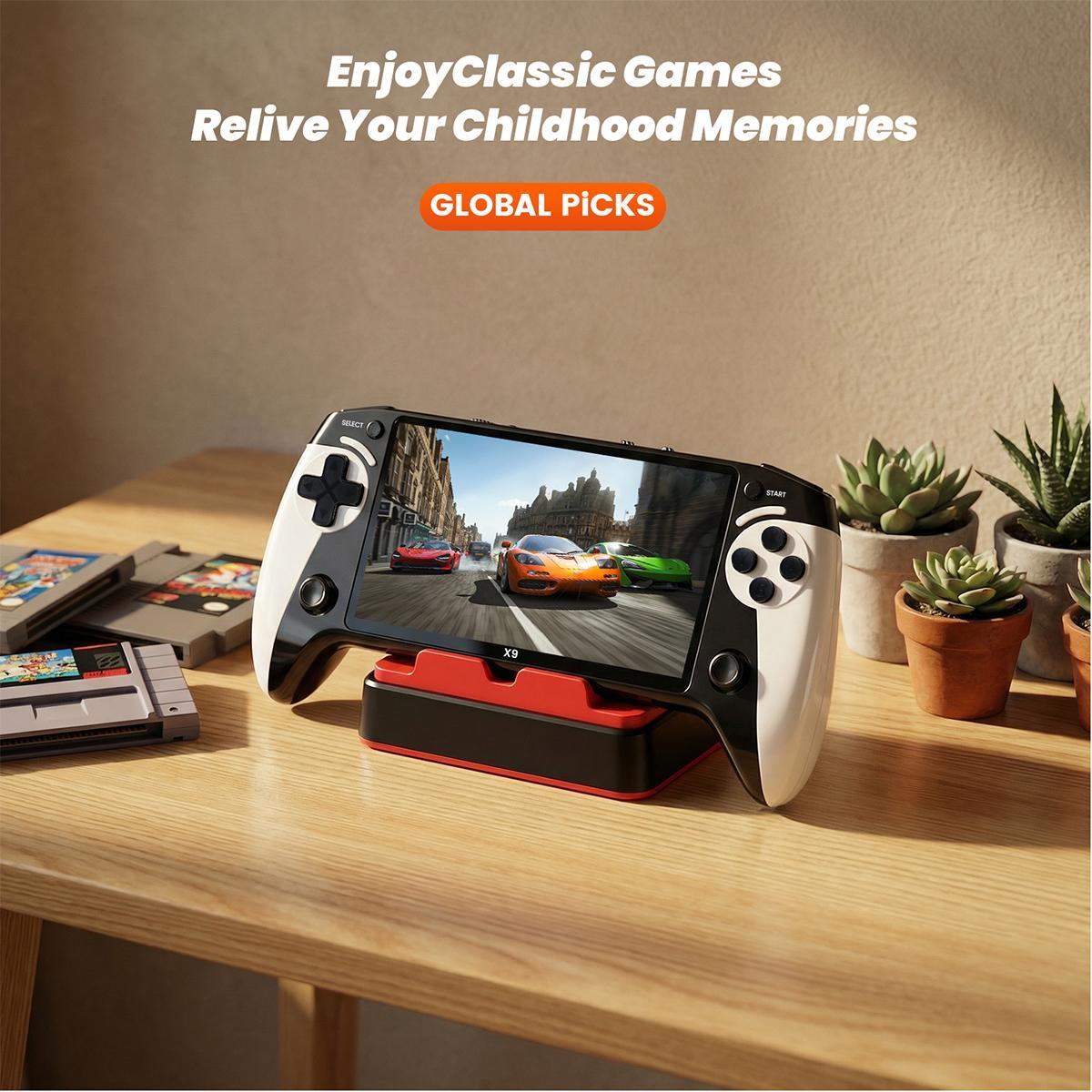 Portable Retro Game Console, 5.5-Inch Large Screen, 10 Emulator Support, Ultra HD Graphics Handheld Game Console, Ideal Gift for Birthdays, Fathers Day & Christmas, boys Box Compact game console retro game consoles gamer gifts