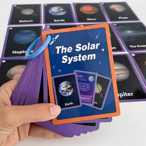 The Solar System Educational Learning Cards: 15 Double-Sided Teaching Tool – Reinforce Planetary Science Facts, Astronomy Knowledge & STEM Learning Outcomes, Children's Learning Toys