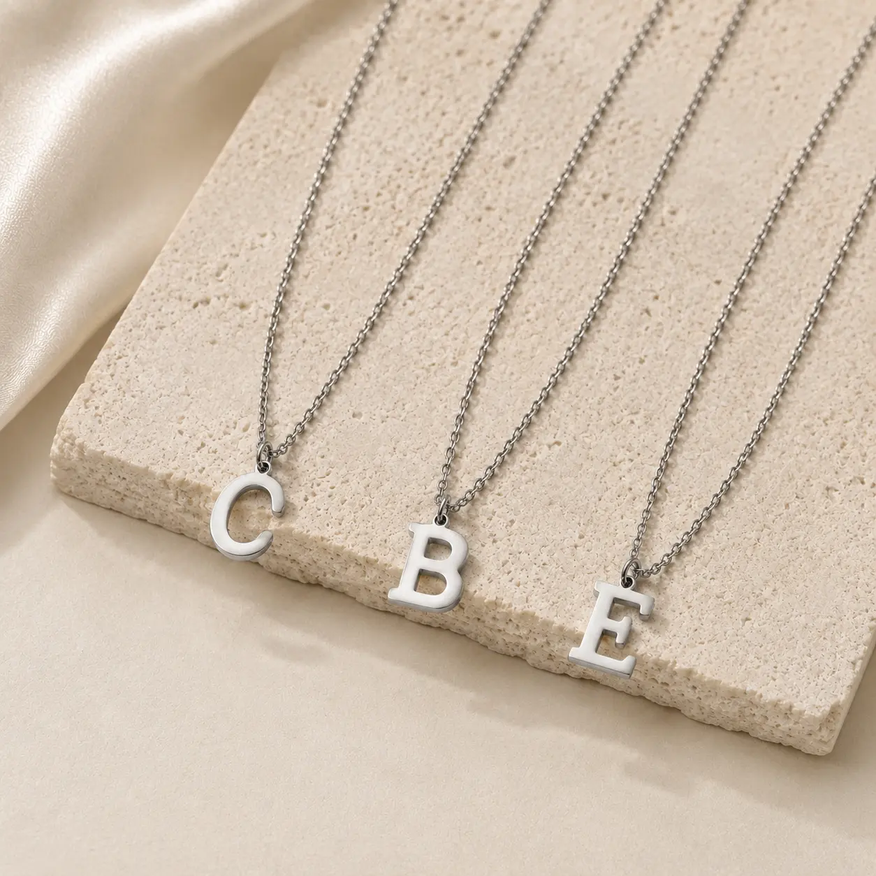 Initial Letter Necklace for Women, Romantic Gifts for Girlfriend, Personalized Alphabet Pendant Necklace, Minimalist Everyday Jewelry
