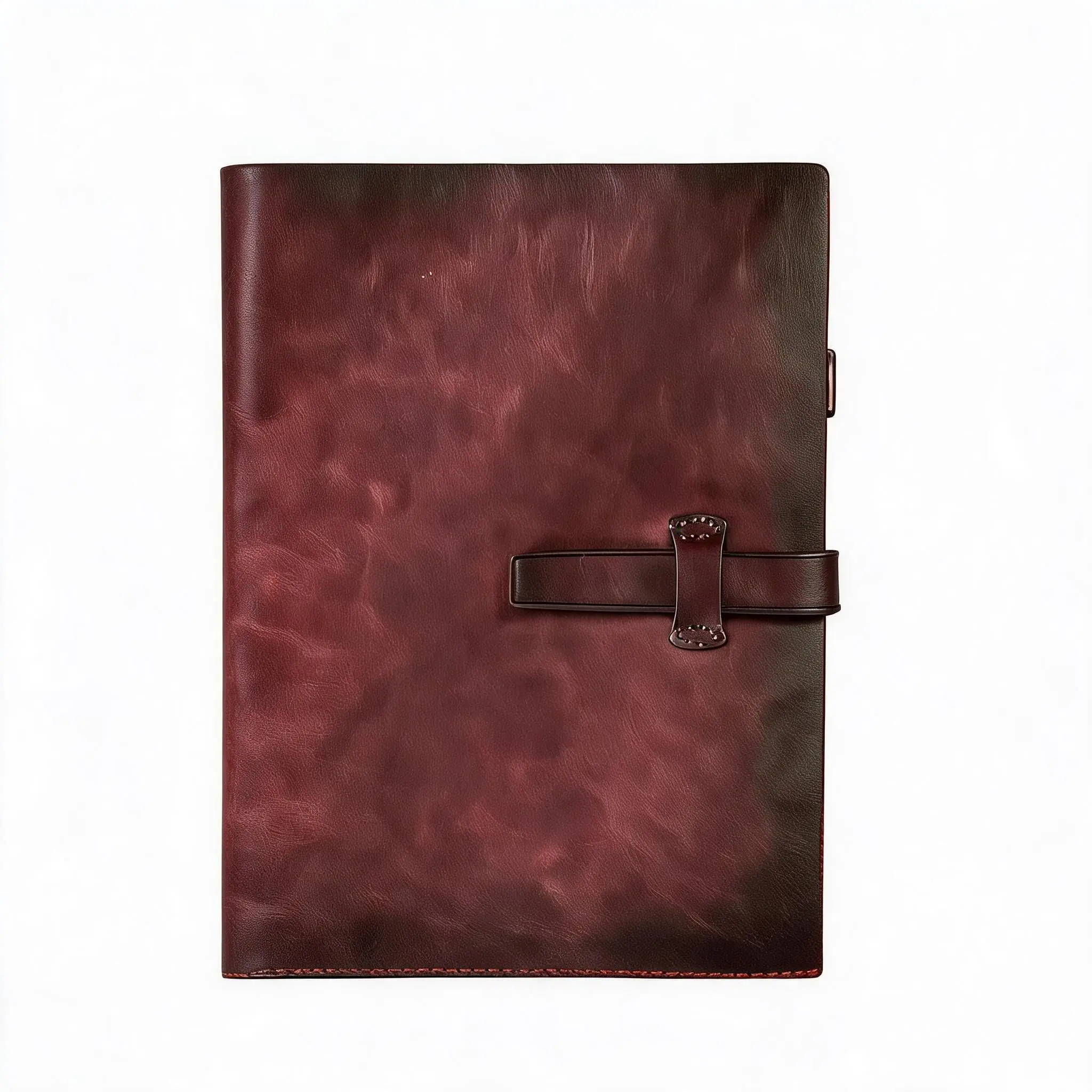 A5 Vintage Style Reusable Leather Notebook with Multiple Card Slots and Pen Holder for Stylish and Durable Organization of Notes and Essentials