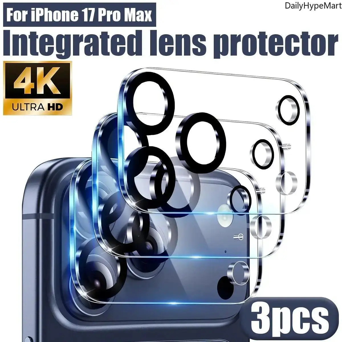 3PCS 9H Hardness Protective Camera Lens & Screen Protector Set - Accessories for iPhone Series Handheld Smartphones with Enhanced Protection